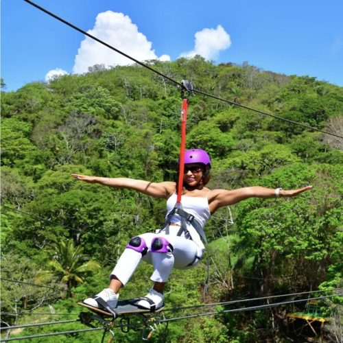 Roatán Skatebording Zipline, West Bay Beach And Private Driver